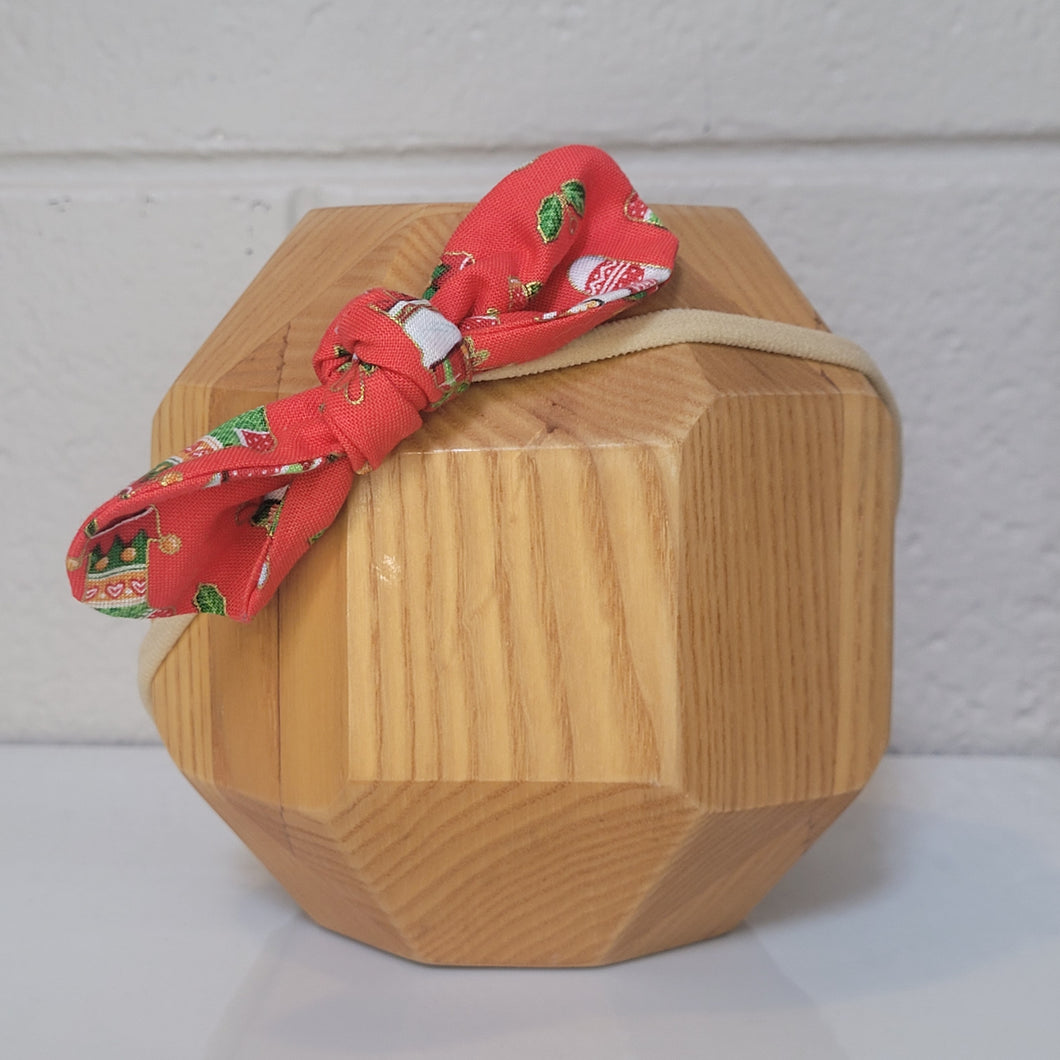 Vida & Co Sadie Bow Headband - Christmas Eve