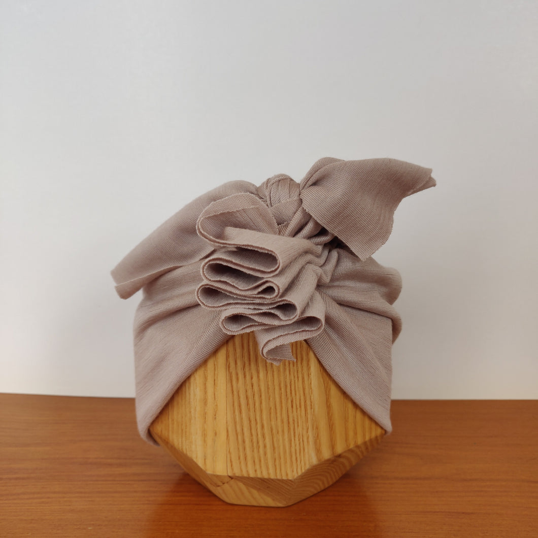 Merino Ruffle Headwrap | Moonstone