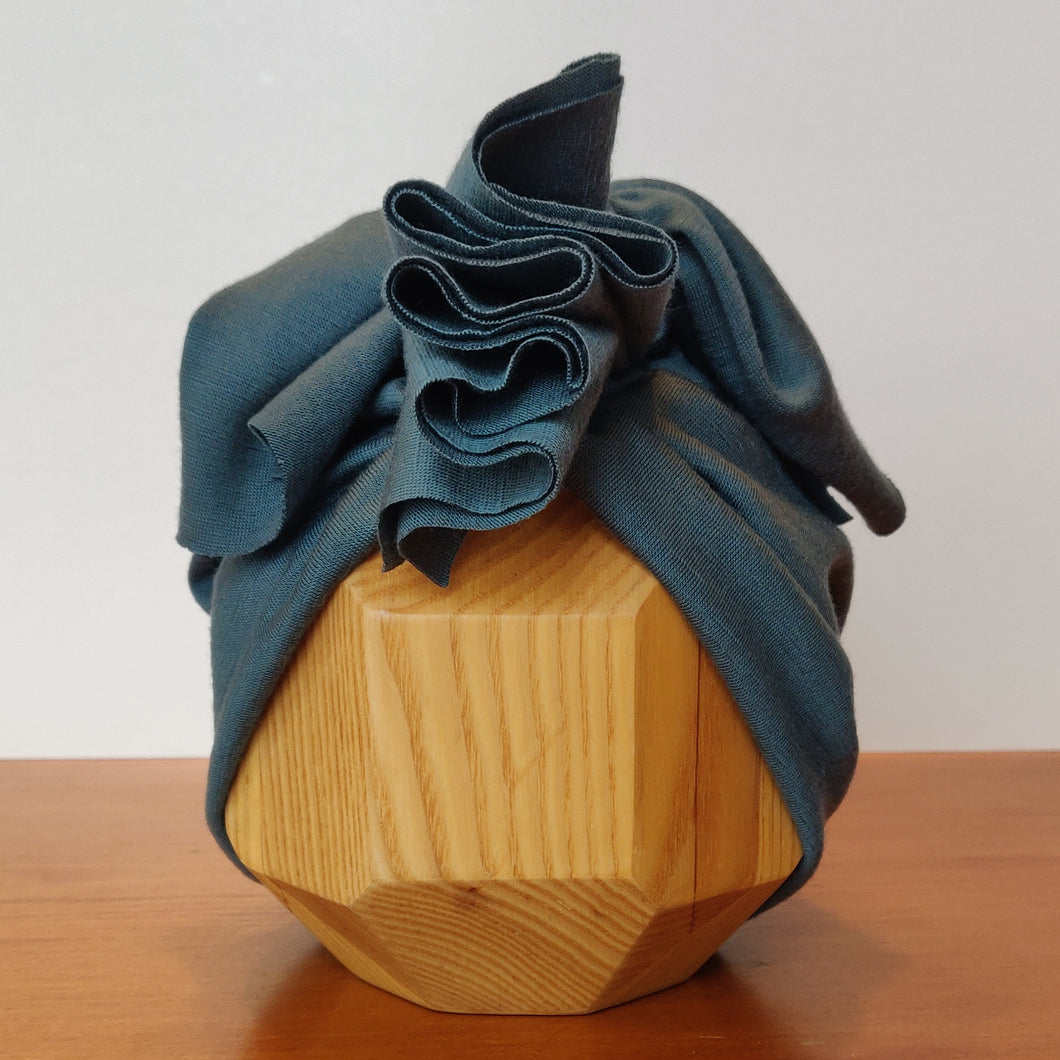 Merino Ruffle Headwrap | Moody Seas