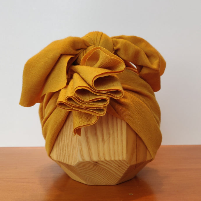 Merino Ruffle Headwrap | Sunset