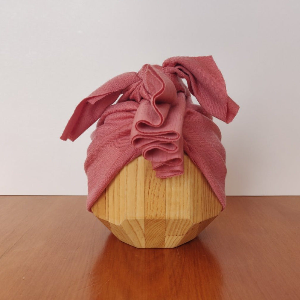 Merino Ruffle Headwrap | Guava